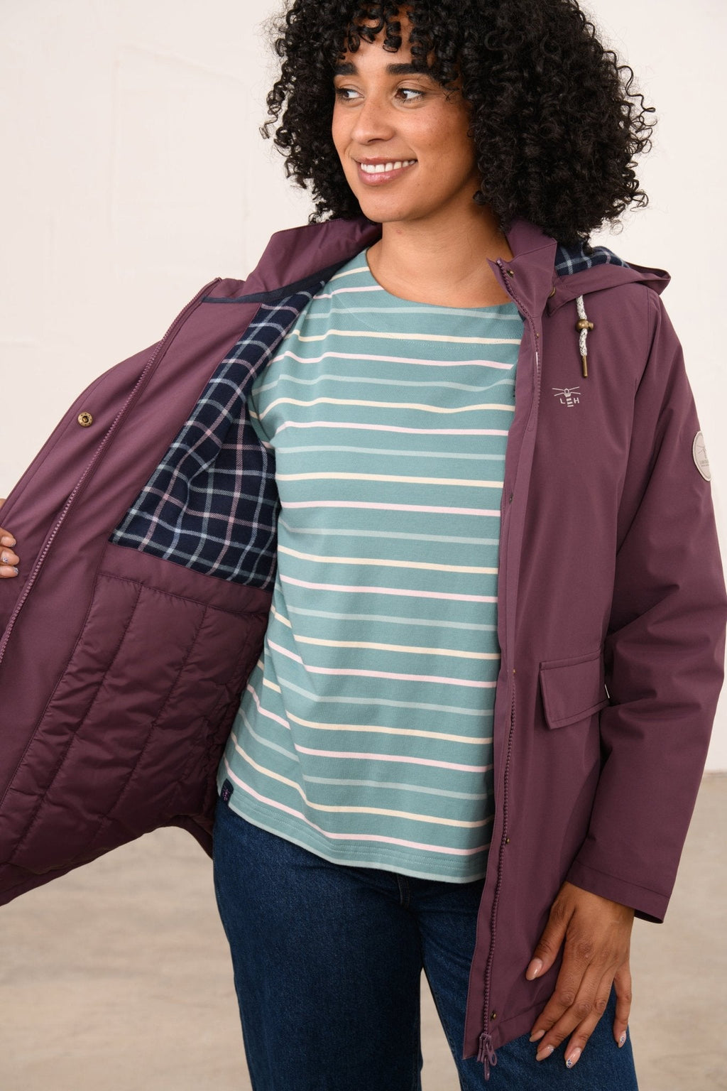 Tess Coat Damson - image 5