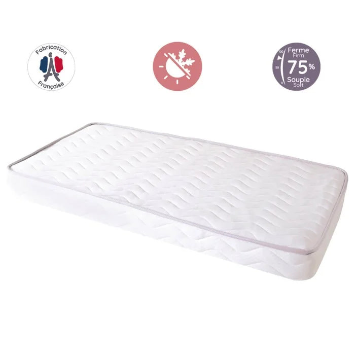 Tinéo Seasonal Cot Bed Mattress – 70 x 140 x 10cm