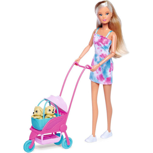 Steffi Love Dog Buggy and Doll - Flemings Department Store