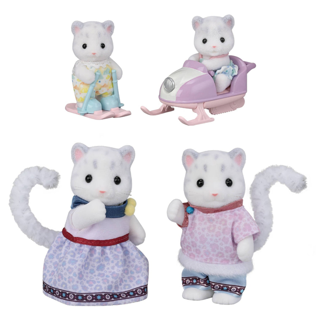 Sylvanian Families Snow Leopard Family