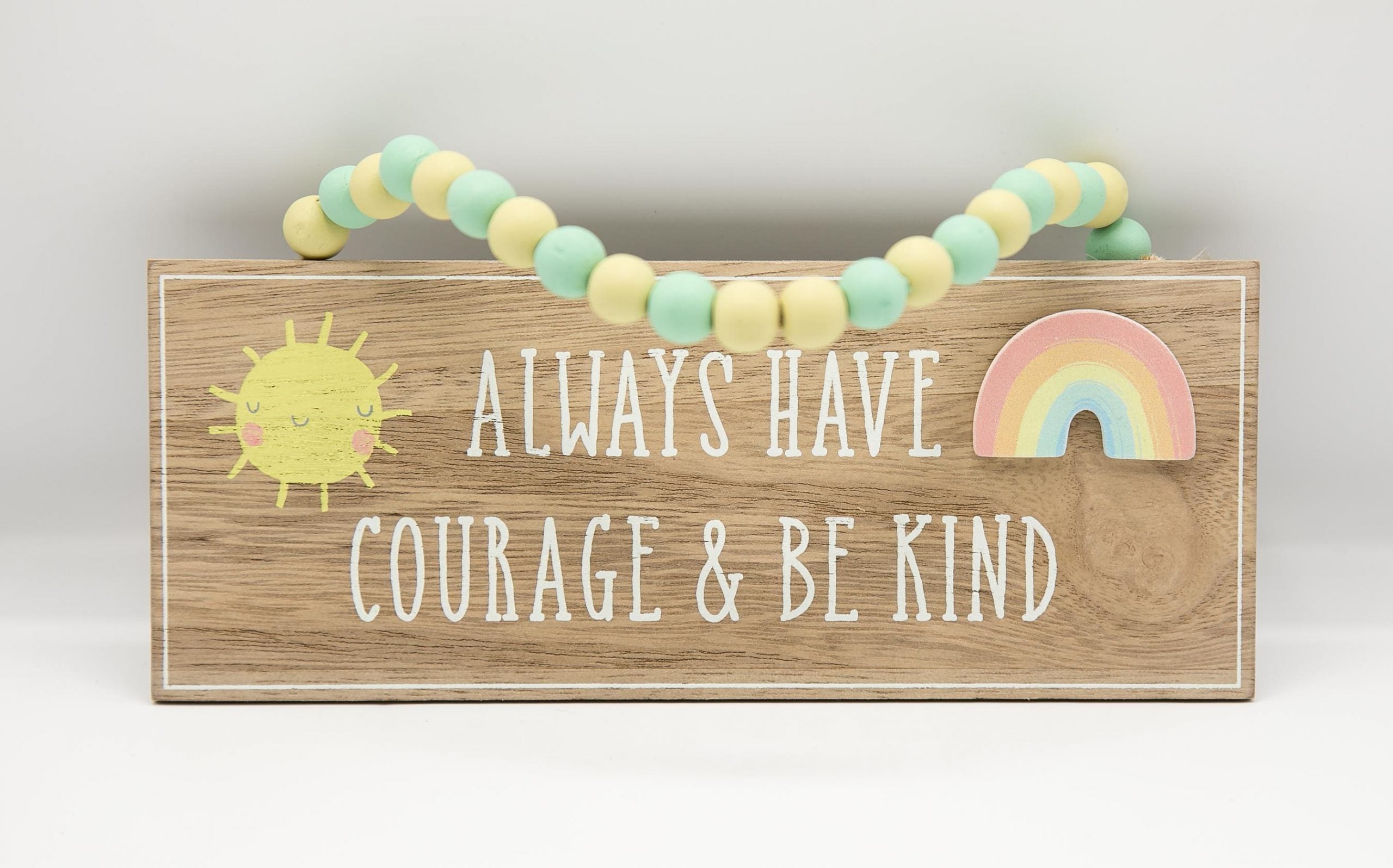 PETIT CHERI HANGING PLAQUE "COURAGE BE KIND" - Flemings Department Store