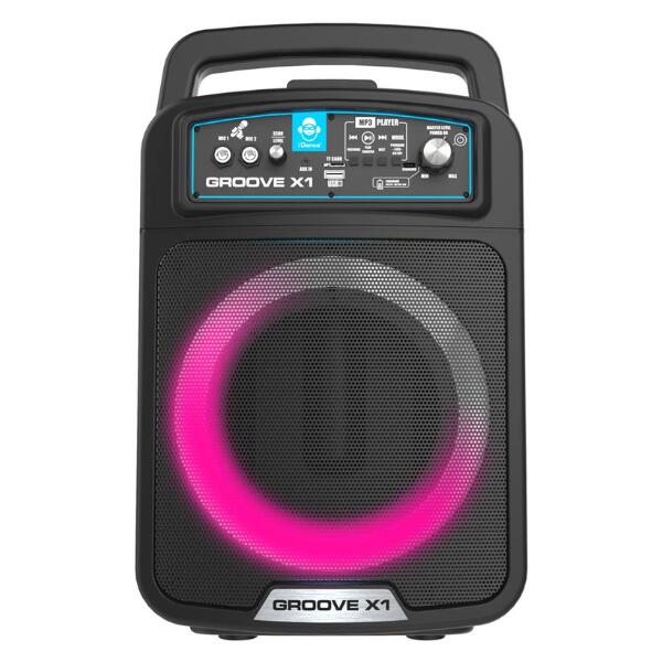 iDance Groove X1 Wireless Bluetooth Party Speaker with Lights & Microphone