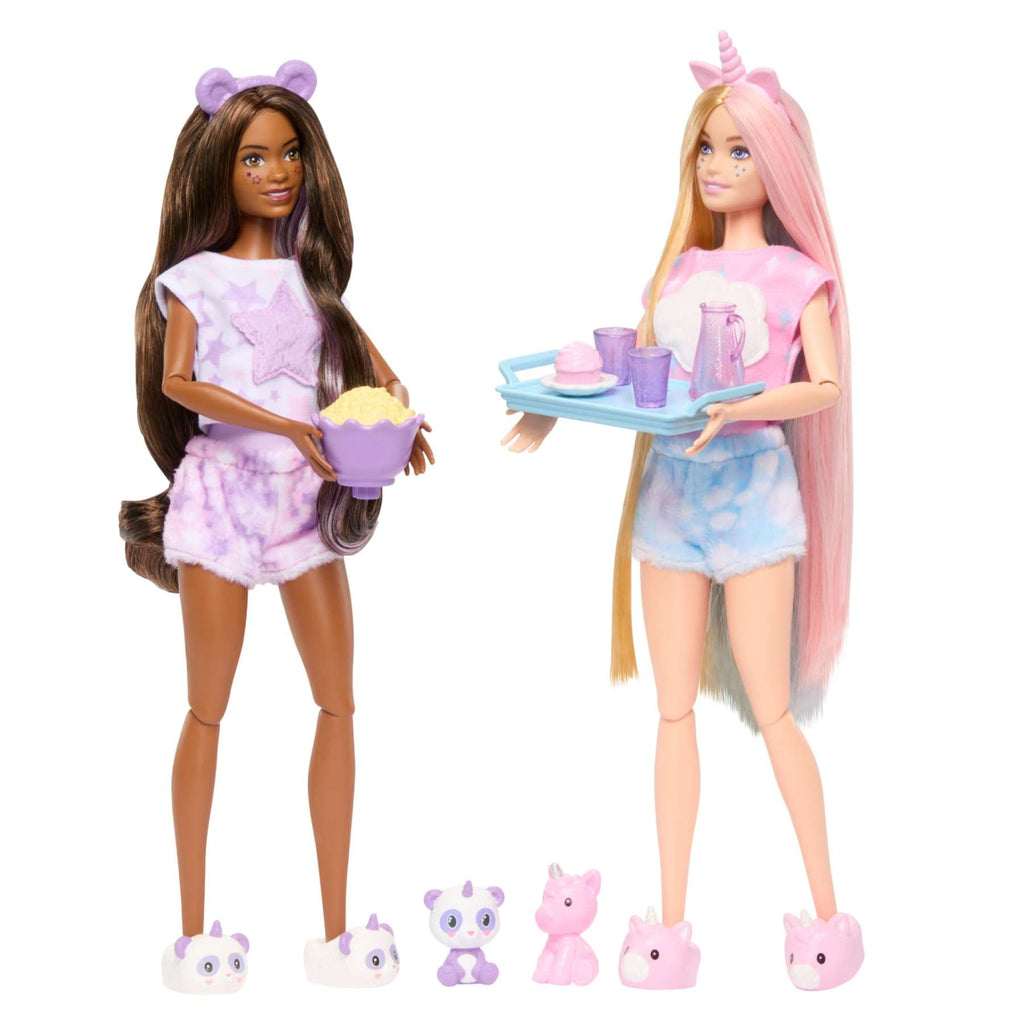 Cutie Reveal Slumber Party Gift Set With 2 Dolls & 2 Pets, 35+ Surprises, Cozy Cute Tees - Flemings Department Store