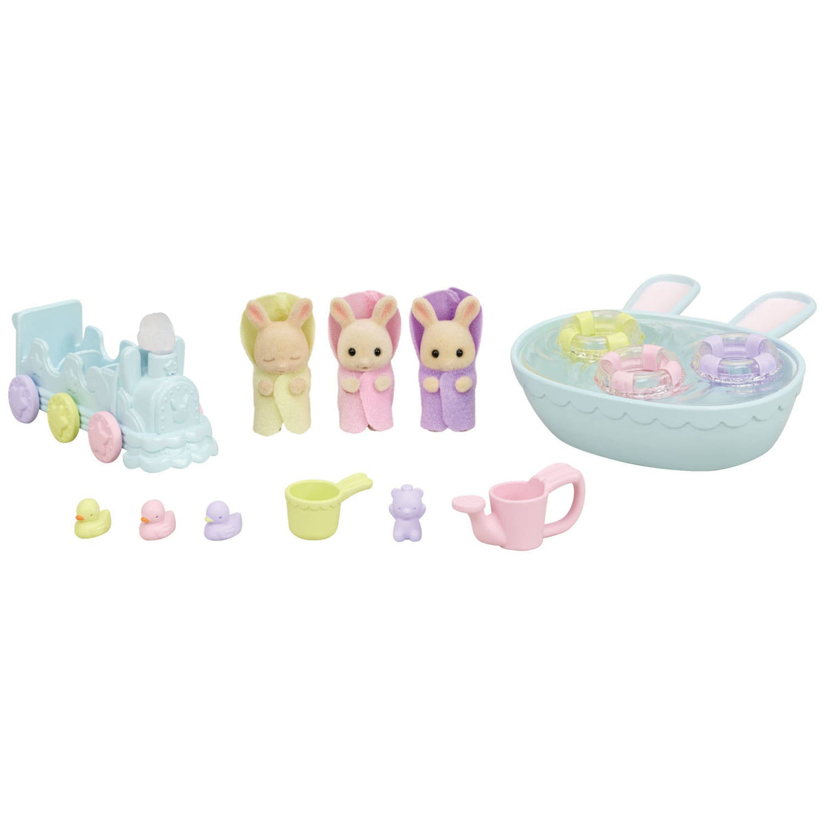 Sylvanian Families Triplets Baby Bathtime Set