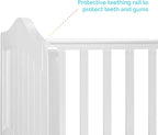 Ella Cot Bed – Converts to Toddler Bed (White or Grey)