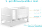 Ella Cot Bed – Converts to Toddler Bed (White or Grey)
