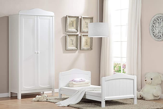 Ella Cot Bed – Converts to Toddler Bed (White or Grey)