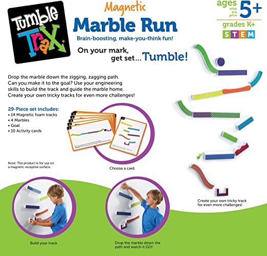 Tumble Trax Magnetic Marble Run