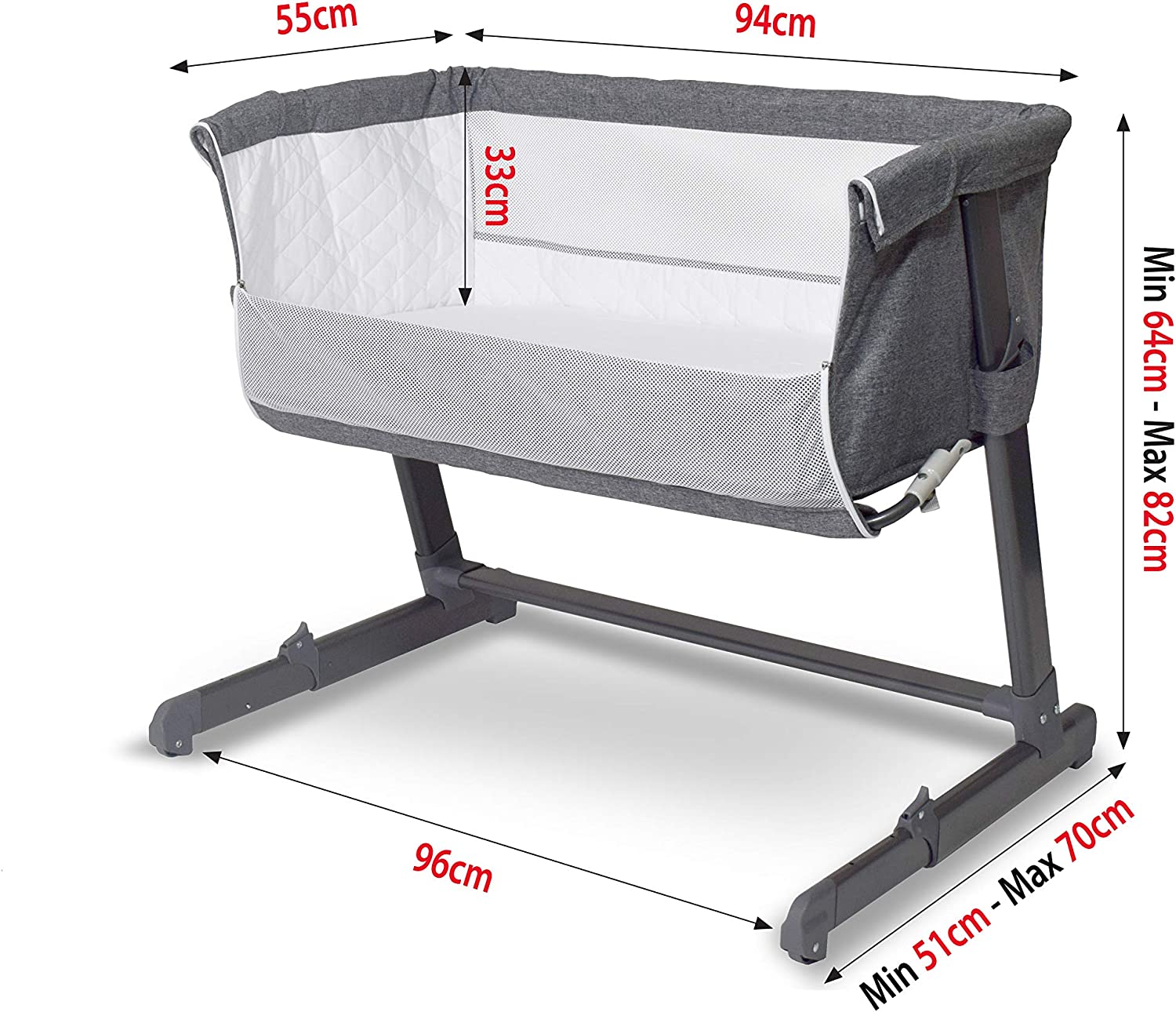 BABYLO Bedside Cozi Sleeper Co-Sleeping Crib