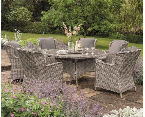 EDEN ROSE 6 SEATER W/LAZY SUSAN