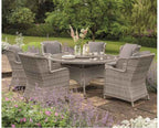 EDEN ROSE 6 SEATER W/LAZY SUSAN