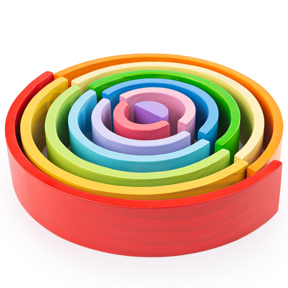 Wooden Stacking Rainbow - Large