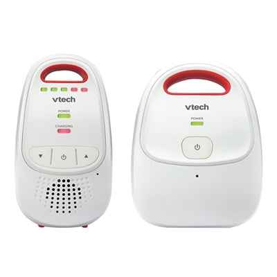 VTech Baby BM1000 Digital Audio Baby Monitor, White/Red